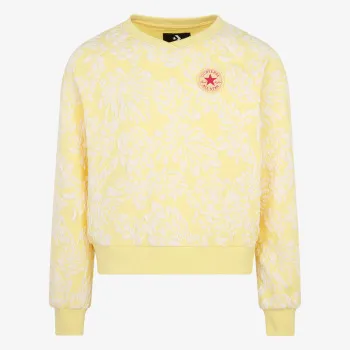 JORDAN Majica bez kragne CNVG FLORAL JACQUARD CREWNECK 