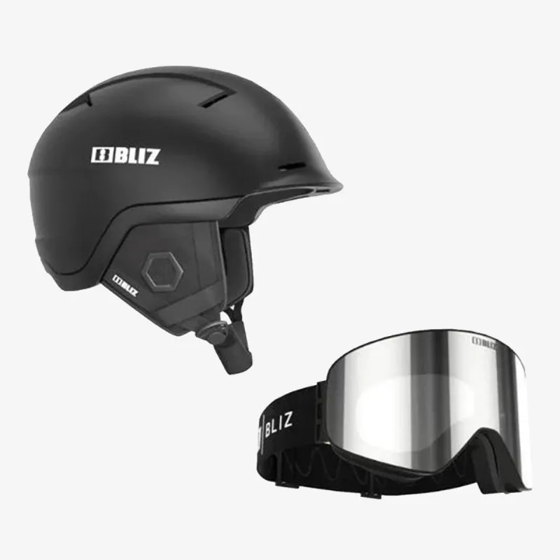 Bliz BLIZ HELMET/GOGGLE PACKAGE BLACK 