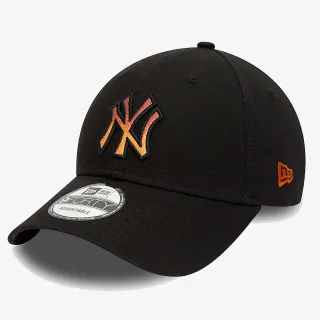 New Era GRADIENT INFILL 9FORTY NEYYAN  BLKRDW 