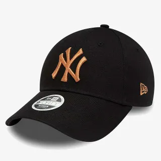 New Era WMNS METALLIC LOGO 9FORTY NEYYAN  BLKRGS 
