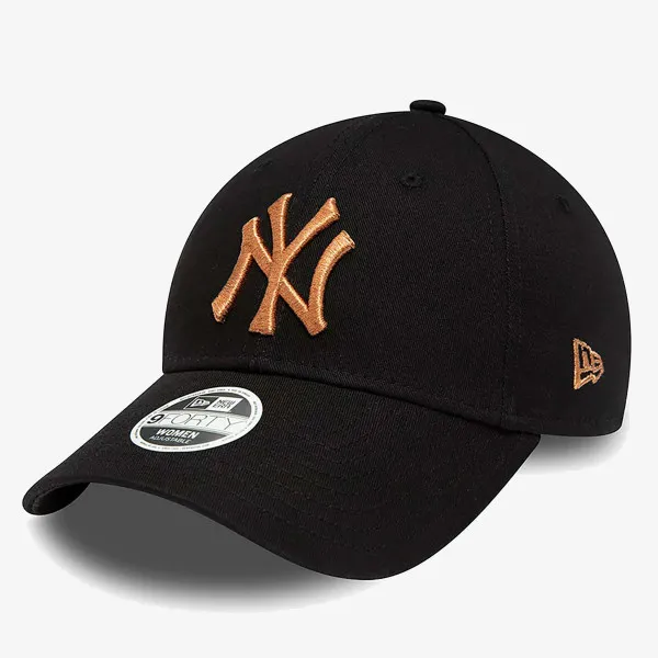 NEW ERA ŠILTERICA WMNS METALLIC LOGO 9FORTY NEYYAN  BLKRGS 