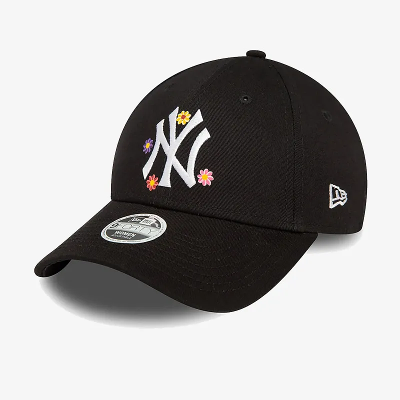 New Era WMNS FLOWER 9FORTY NEYYAN  BLKWHI 