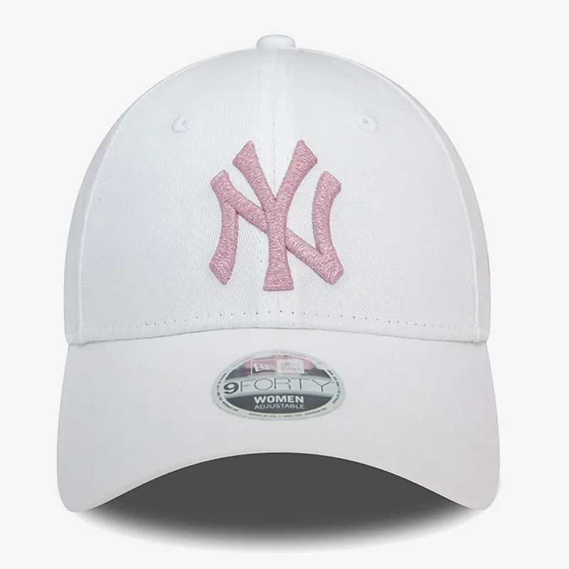 New Era WMNS METALLIC LOGO 9FORTY NEYYAN  WHI 