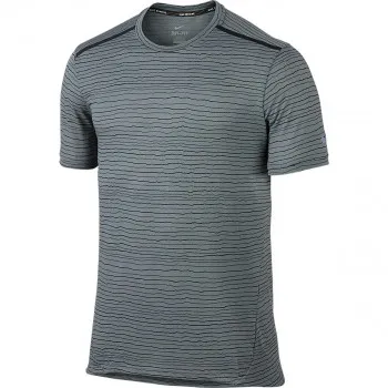 NIKE T-SHIRT DF COOL TAILWIND STRIPE SS 