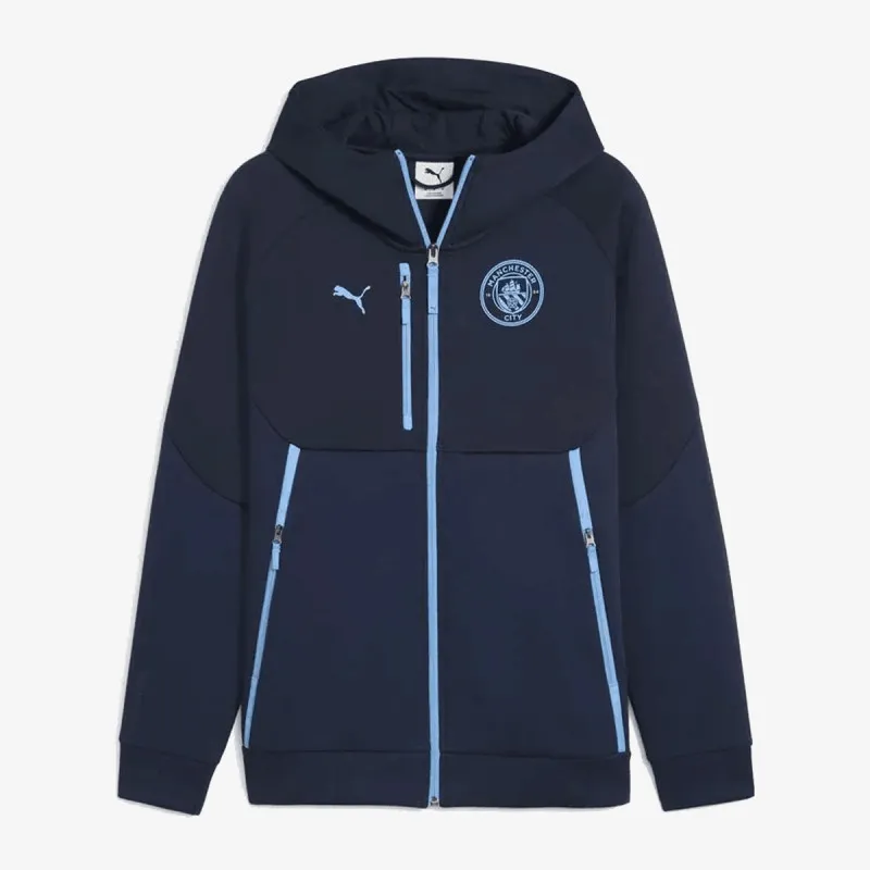 Puma MCFC PUMATECH FZ Hoodie Deep Navy-Team L 