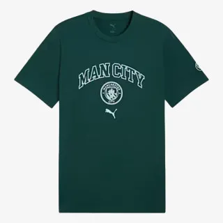 Puma MCFC FtblCulture Tee Green Terrain-Sea G 