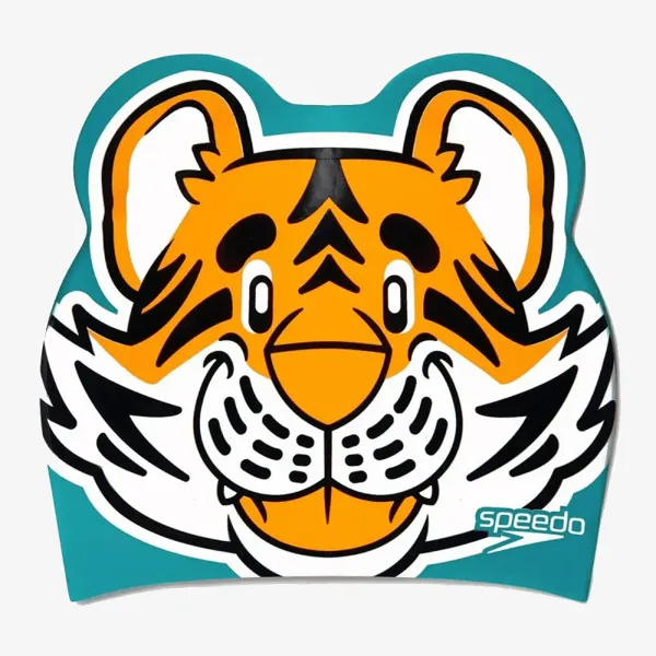 Speedo PRINTED CHARACTER CAP IU LTS ORANGE/GREE 