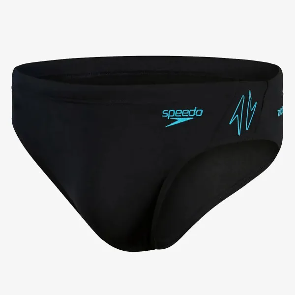 Speedo Kupaći HYPERBOOM SPL 7CM BRF AM BLACK/BLUE 