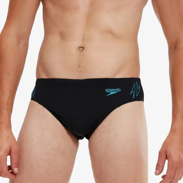 Speedo Kupaći HYPERBOOM SPL 7CM BRF AM BLACK/BLUE 