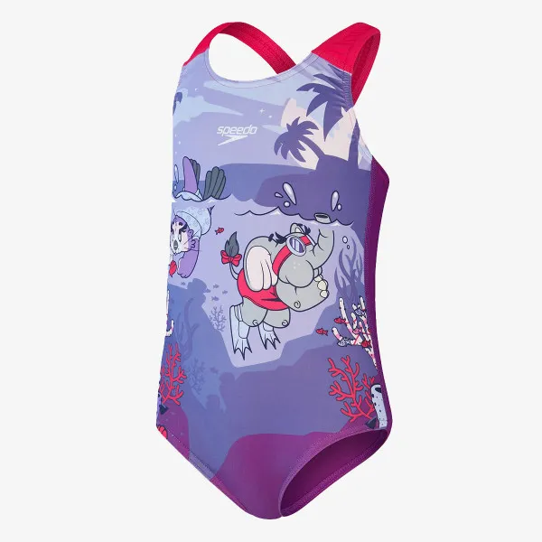 Speedo Kupaći kostim Girls LTS  Printed Racerback 