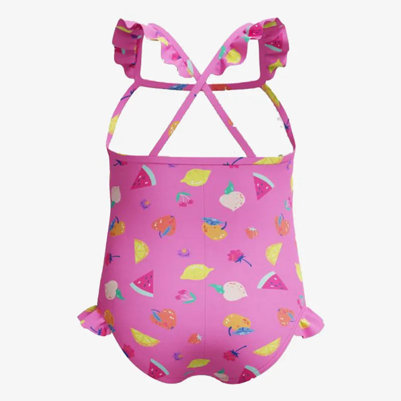 Speedo Print Frill Thinstrap One Piece 