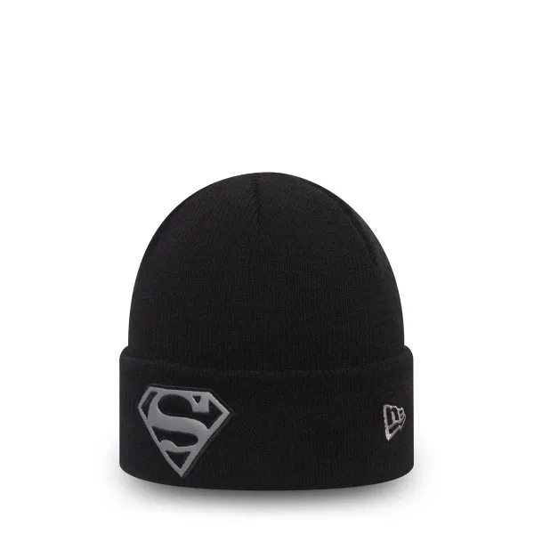 New Era KAPA JR REFLECT CUFF KNIT SUPMAN BLK 