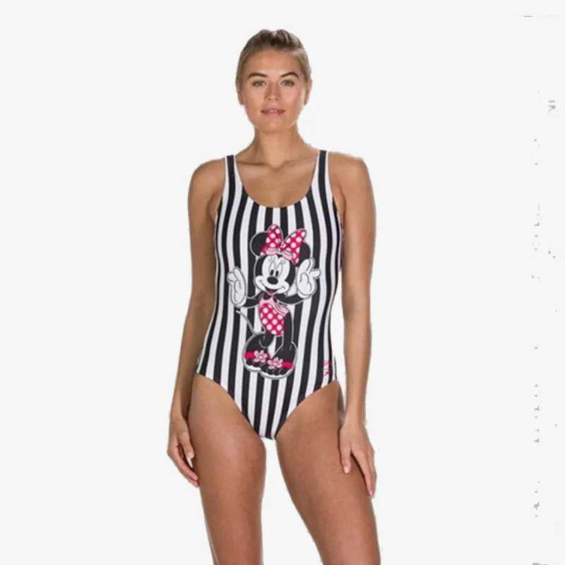 Speedo MINNIE PLACEMENT U BACK AF BLACK/WHITE 