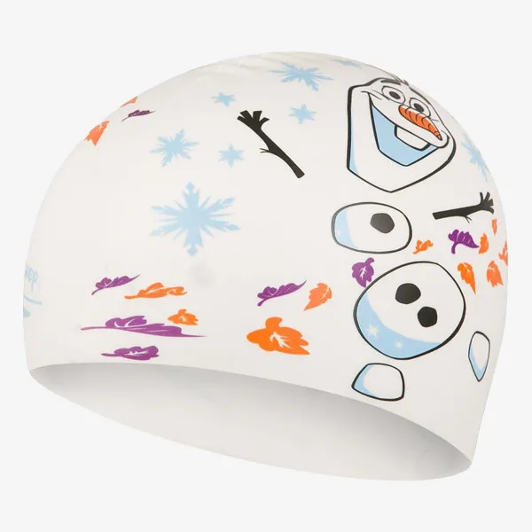 Speedo Plivačka kapa FROZEN 2 OLAF SLOGAN CAP JU WHITE/BLUE 