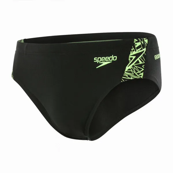 Speedo Kupaći BOOM SPL 7CM BRF AM BLACK/GREEN 