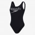 SPEEDO KUPAĆI KOSTIM LOGO DEEP U-BK HI LEG 1PC AF BLACK/WHITE 