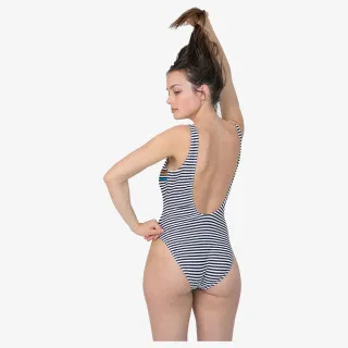 Speedo DEEP U-BK HI LEG 1PC AF NAVY/WHITE 