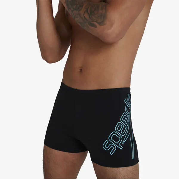 Speedo Kupaće gaće BOOM LOGO PLMT ASHT AM BLACK/BLUE 