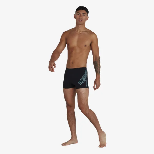 Speedo Kupaće gaće BOOM LOGO PLMT ASHT AM BLACK/BLUE 