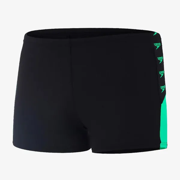 Speedo Kupaće gaće BOOM LOGO SPLICE ASHT AM BLACK/GREEN 