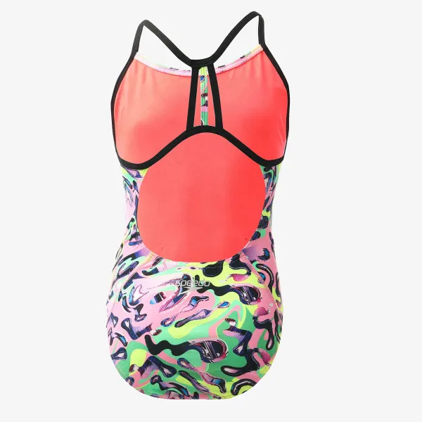 SPEEDO KUPAĆI KOSTIM ALV LANE LINE BACK JF PINK/YELLOW 