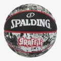 Spalding KOŠ. LOPTA GRAFITTI red/black 