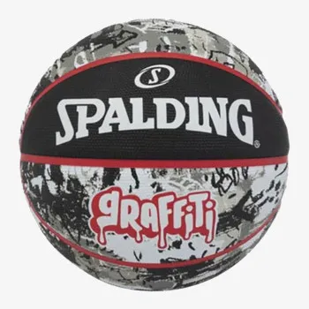 Spalding Lopta KOŠ. LOPTA GRAFITTI red/black 