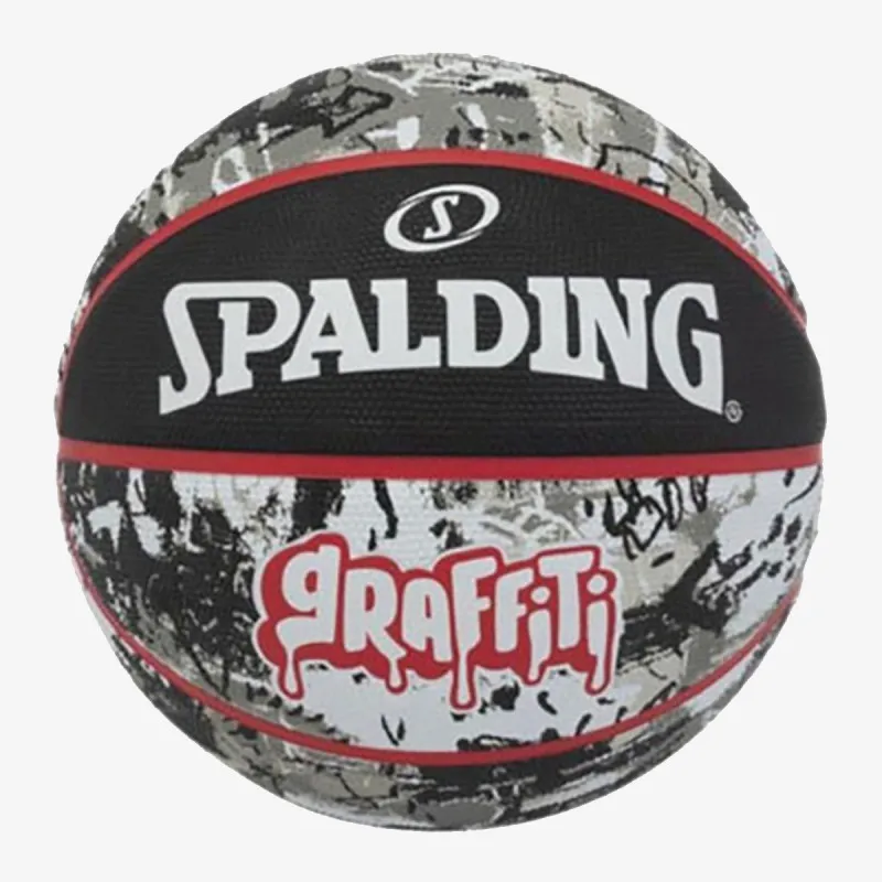 Spalding KOŠ. LOPTA GRAFITTI red/black 