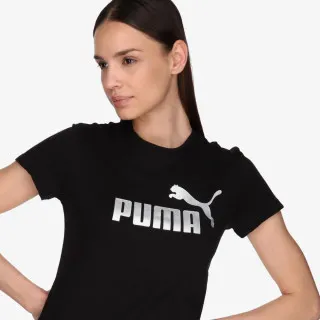 Puma ESS+ Metallic Logo Tee 