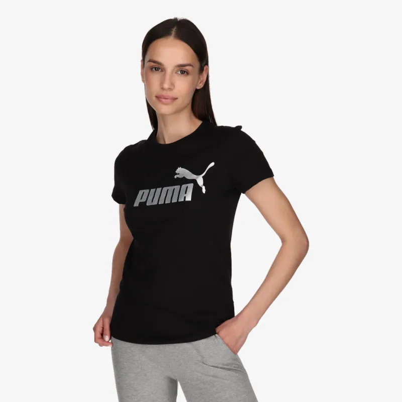 Puma ESS+ Metallic Logo Tee 