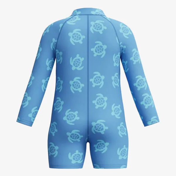Speedo Long Sleeve Print Zip One Piece 