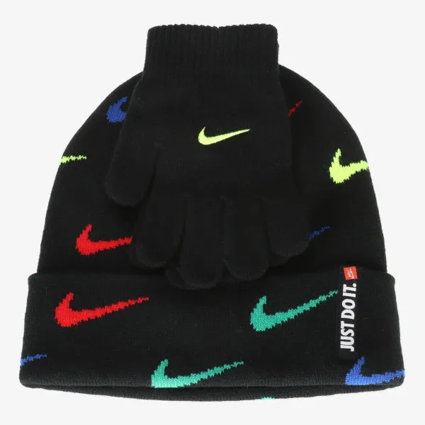 Nike SWOOSH REPEAT BEANIE SET 