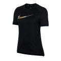 Nike T-shirt W NK MILER TOP SS METALLIC 