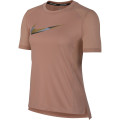 Nike T-shirt NIKE t-shirt W NK MILER TOP SS METALLIC 