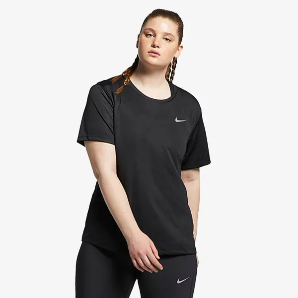 Nike T-shirt W NK DRY MILER TOP SS PLUS 