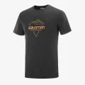 Salomon SALOMON t-shirt BLEND LOGO TEE M Black/Cumin/APRICO 
