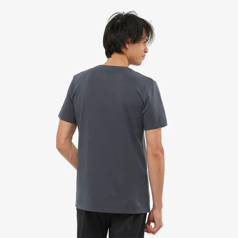 Salomon SALOMON t-shirt COTTON TEE M Ebony/Bk/Olive Nigh 