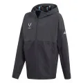 adidas YB M HZ HOODIE CARBON/BRCYAN 