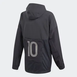 adidas YB M HZ HOODIE CARBON/BRCYAN 