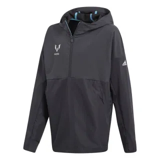 adidas YB M HZ HOODIE CARBON/BRCYAN 