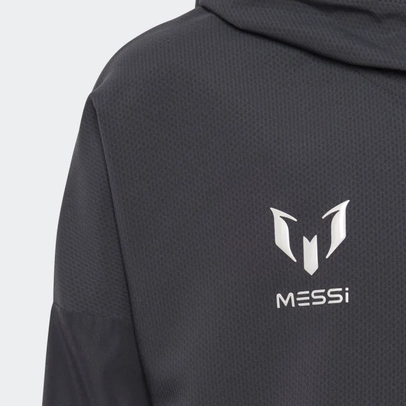 adidas YB M HZ HOODIE CARBON/BRCYAN 