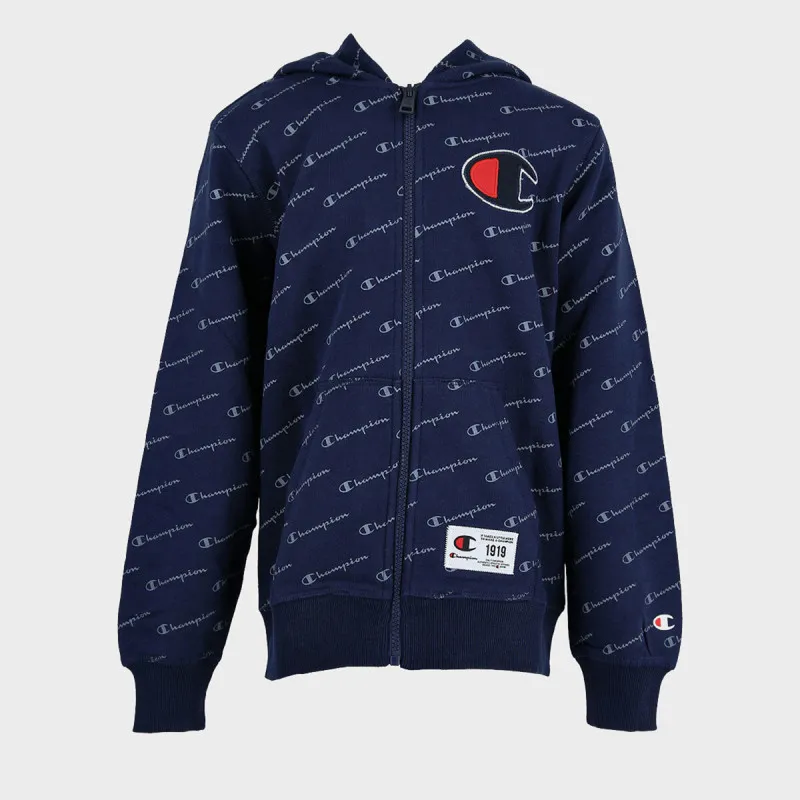 Champion BOYS ALL OVER FULL ZIP HOODY 