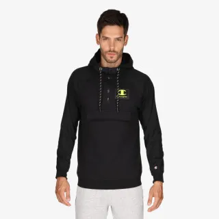 Champion RUBBER LOGO HALF ZIP 