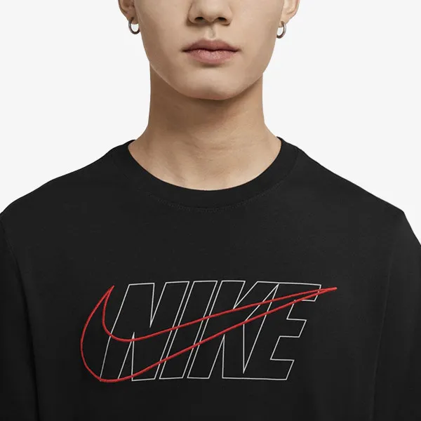 Nike T-shirt M NSW TEE BLK + SWSH ESSNTLS 