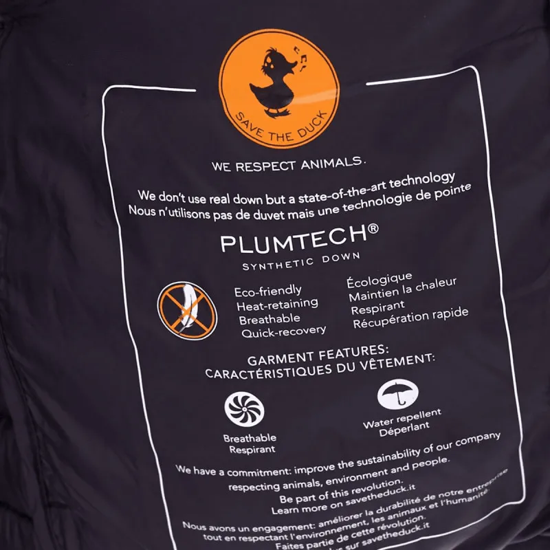 SAVE THE DUCK M HOODED JACKET ICEBERG B 