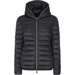 SAVE THE DUCK W HOODED JACKET GREY BLAC 