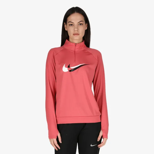 Nike Majica dugih rukava s polu patentom Dri-FIT Swoosh Run 