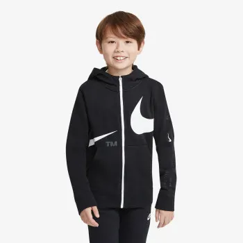 NIKE MAJICA S KAPULJAČOM NA PATENT Sportswear Swoosh Fleece Full-Zip 