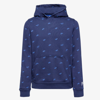 NIKE MAJICA S KAPULJAČOM B NSW PO HD CLUB FLC FT AOP 