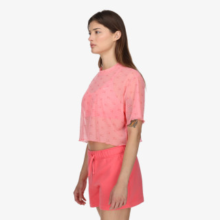 NIKE T-SHIRT W NSW AIR AOP MESH SS CROP TOP 